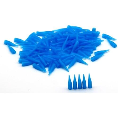 100Pcs 1RL Needle Tips Disposable Permanent Makeup Needle Nozzle Caps For Eyebrow Lips Tattoo Machine