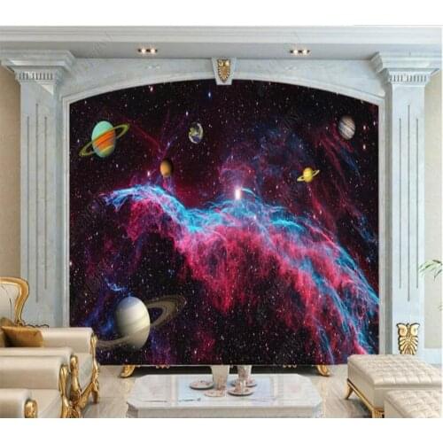 Papel de parede Universe, starry sky, milky way wallpaper mural,living room home decor