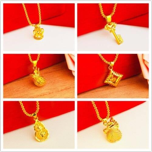 24K Gold Choker Initial Necklaces for Women 2020 Cute Couples Matching Twisted Link Chain Necklace Jewelry Womens Accessories