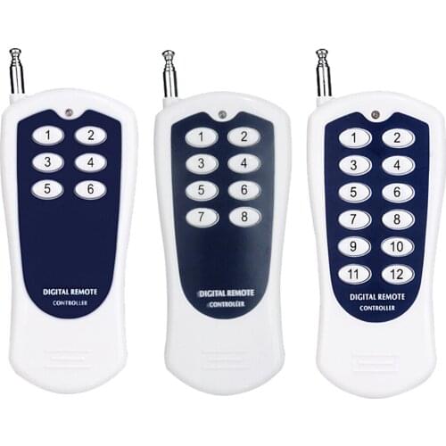 High Power Remote Control Transmitter for Remote Switch 2/4/6/8/12 Button Long Range Big Button Remote key pad 2260