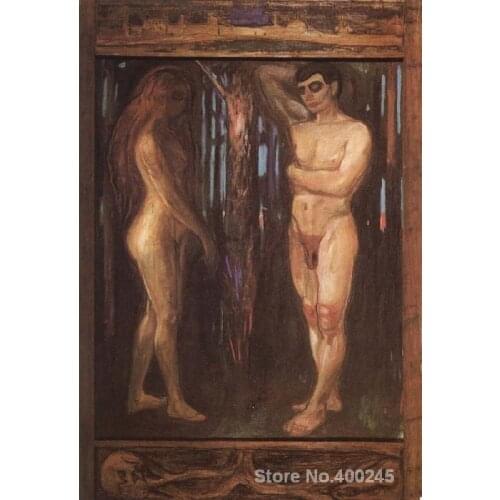 Modern Paintings Metabolism l Edvard Munch High quality Handpainted