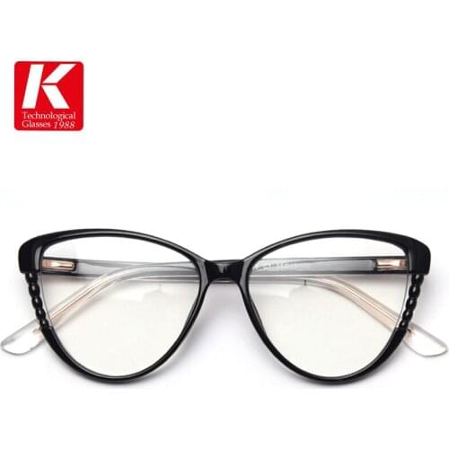 Cat Eye Sexy Glasses Frame Women Colorful Myopia Optical Prescription Eyeglasses Frames Fashion Lady TR90 Eyewear Female Oculos