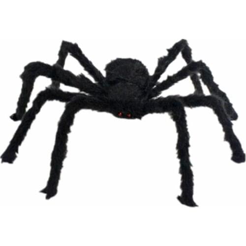 1.5m Halloween Super Big Plush Spider Bendable Party Halloween Decorative Accessories Bar Haunted House Tricky Toy