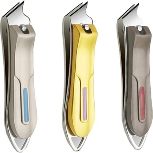 1Pcs Professional Stainless Steel Nail Clipper Cutter Toenail Cutting Machine Trimmer Pedicure Scissors Manicure Files