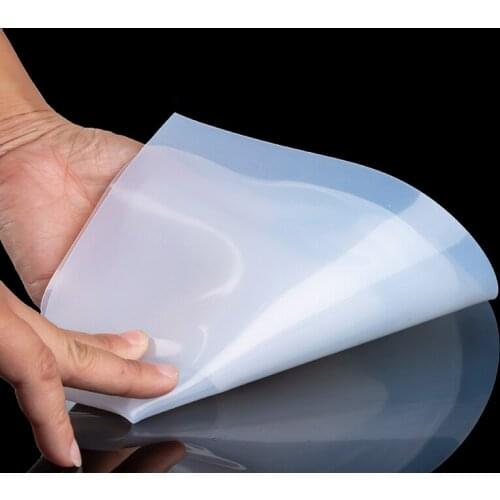 1pc Practical Silicone Rubber Sheet Transparent Mat High Temperature Resistance Plate 500*500*1mm Home Supplies
