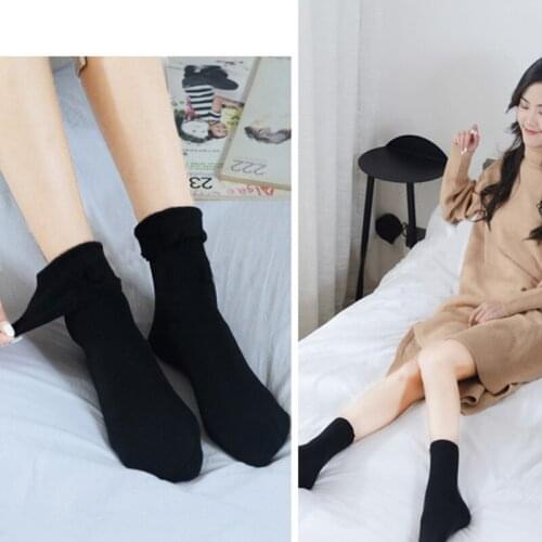 2 Pcs/set Socks Winter Thermal Wool Cashmere Seamless Snow Socks Velvet Boots Warm Ground Camping Hiking Running Skiing Sock