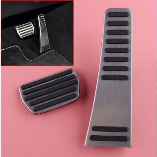 2pcs Gas Fuel Brake Pedal Cover Cap Fit for Volvo S60 V60 XC60 S90 V90 XC90