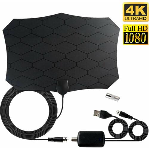 4K Digital HD TV Antenna 1000 Miles Signal Booster Amplifier HDTV Digital Indoor