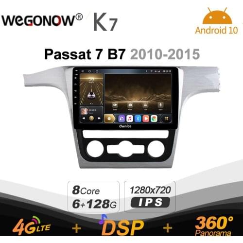 K7 Ownice 2 Din Android 10.0 Car Multimedia radio for Volkswagen passat 7 B7 2010-2015 With 8 Core Microphone 6G 128G 360 Camera