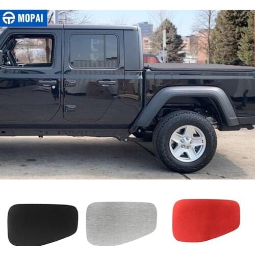 MOPAI Car Stickers for Jeep Gladiator Aluminium Car Fuel Gas Tank Cap Cover Decoration Accessories for Jeep Gladiator JT 2018