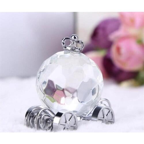 Free Shipping High Quality Choice Crystal Collection Cinderella Crystals Pumpkin Carriage Wedding Favors 10 Pcs/Lot