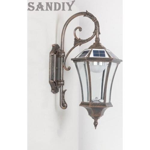 Safe Solar Light Outdoor Solar Lamp Powered Sunlight Wall Light Waterproof Sensor Street Light Garden Decoration