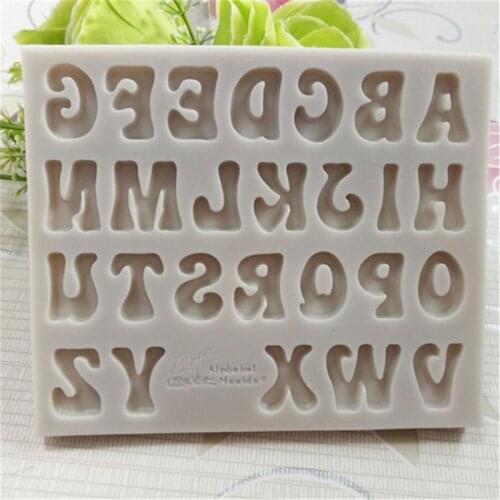 Large Molds Numbers Letters Silicone Mold 3D Fondant Mold Cakes Tools DIY Candy Chocolate Decoration Baking Tool Moulds