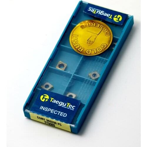 CCMT060208 PC TT9080 TaeguTec cnc Carbide Indexable Lathe Tools 10pcs 100% original