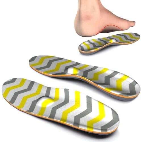 Colorful Striped Plantar Fasciitis Feet Insoles Arch Supports Orthotics Inserts Lighten Flat Feet, High Arch, Foot Pain