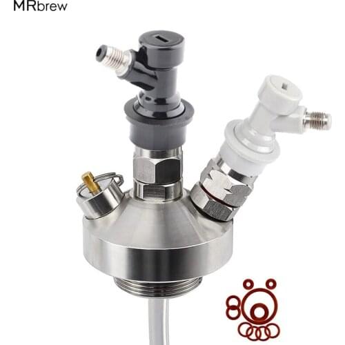 304 Stainless Steel Mini Keg Tap Dispenser with Ball lock and 50cm hose For 2L/ 3.6L/5L/10L Mini Beer Keg Growler Home Brewing