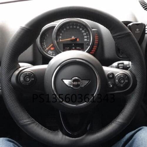 For Mini Cooper Roadster Paceman Coupe Countryman Clubman Cabriolet hand-stitched steering wheel cover leather suede grip cover