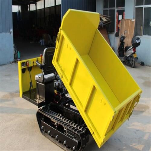 Electric Start Micro Tracked Carriage Truck Crawler Dumper SY500C Mini Transporter