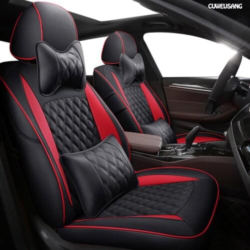 CUWEUSANG Custom Leather car seat covers For MAXUS G10 V80 T60 D90 G50 ZOTYE Z100 Z560 Z360 T700 T300 T500 T800 T600 Z500 T200