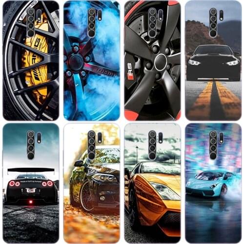 Cool sports car Silicone Phone Case for Xiaomi Redmi Note 10 9 Pro Max 10S 9S 8T 8 8A 9 9A 9C 9T K40 Pro 5G Soft Cover