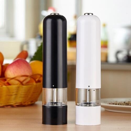 Battery Operated Salt and Pepper Grinder, Adjustable Coarseness, Electronic Ceramic Core Shakers
