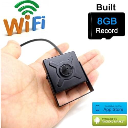 Mini ip camera wifi 720p cctv security wireless micro home smallest cam hd 8G sd card slot tf surveillance p2p wi fi JIENU