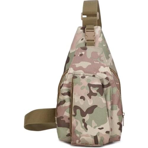 Men and women breast-bag casual outdoor sports single-shoulder multi-function camouflage bag hand purse messenger tactical 10L