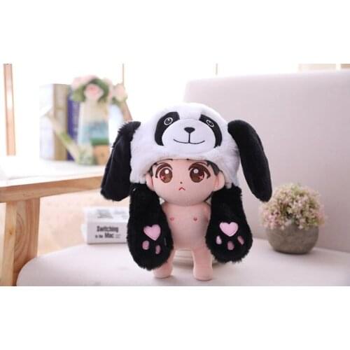 Cartoon plush rabbit hat Photos shooting tool Lovely wear Ear can move