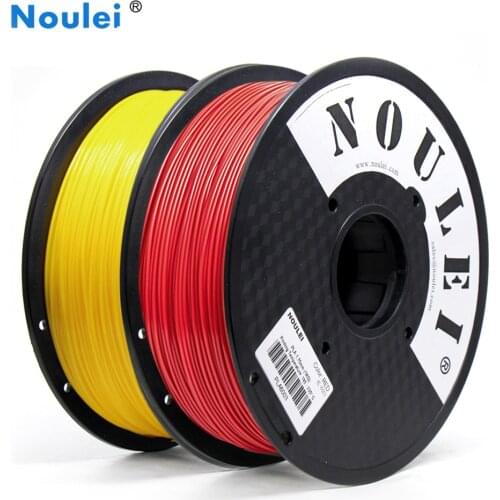 Noulei RED/YELLOW 3D Printer Filament 1.75mm 1KG PLA for 3d Printing Filamento from Moscow Printer Material 3d pla filament