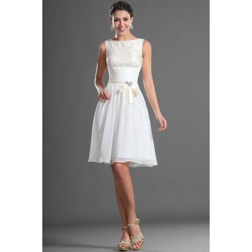 2015 New Short Prom Dress Evening Dress special occasion dresses Short Design Bow Lace Up Prom Dresses Red Champagne Sleevesless