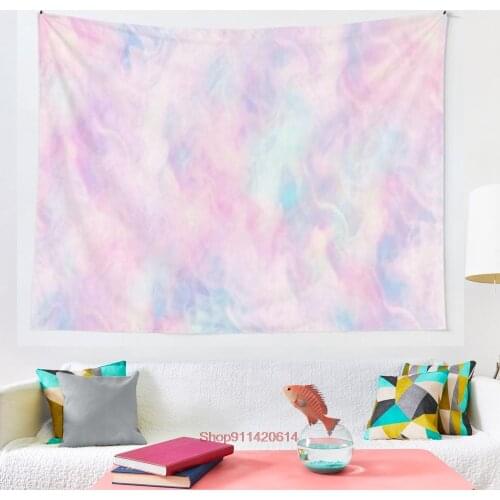 Pastel Smoke tapestry Hanging Tapestry Hippie Wall Hanging Blanket Wall Carpet Yoga Mat Home Decor