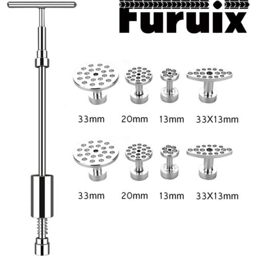 Car Dent Lifter Repair Tool – Paintless Auto Body T-Bar Slide Hammer – Puller for Hail and Door Ding Removal
