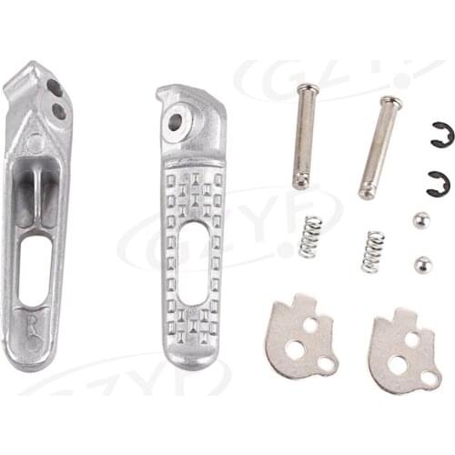 Motorcycle Rear Foot Peg Footrest for Honda CBR600RR F5 2003-2014 CBR1000RR 2004-2014 Silver