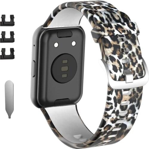 Printing Rubber Strap for -Huawei Watch Fit Smart Wristband Bracelet Accessories High Quality Replacement Sport Band