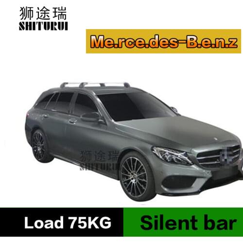 SHITURUI For Benz CLA CLS E-Class4 5 GLA 5 GLE ClassW212 211 ultra quiet truck roof bar car special aluminum alloy belt lock