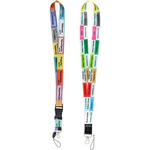 MD724 DMLSKY Cartoon Doctor Nurse Medical Order of Blood Draw Lanyard Gift for Nursing Clinicals And Student