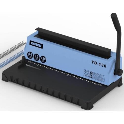 TD-130 Spiral Coil 34Holes Punching Binding Manual Machine