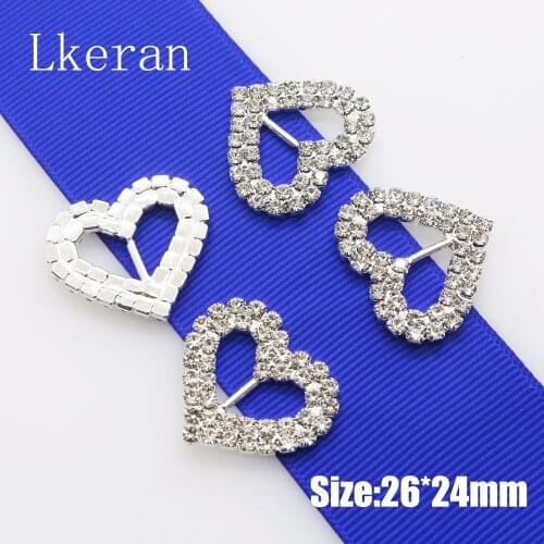 Preferential wholesale 10pcs/pack rectangle 25*27mm slide buckles/DIY hair accessory/Wedding Initiation Ribbon Crystal Decorati