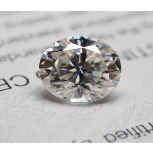 Lab Grown VVS White D Oval 10x14mm Synthetic Moissanite Diamond for Engagement Ring