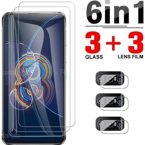 6 in 1 For Asus Zenfone 8 Flip Camera Protector Glass Safety Protection Screen Protective Full Film For Zenfone8 Zen Fone 8flip
