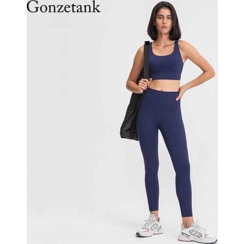 2021 Spring New Female Fitness Pants Women No Embarrassment Line High Waist Buttocks Elastic Sports Ankle Length Yoga Pants