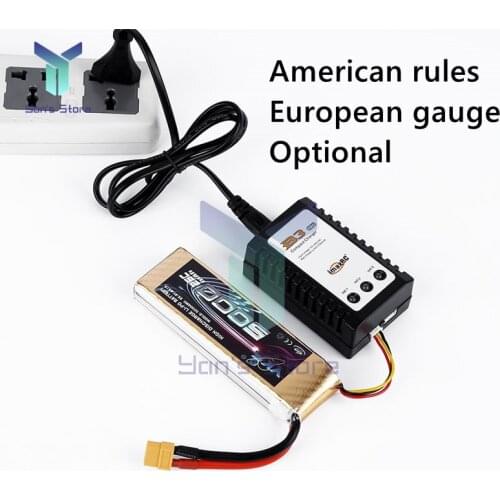 10W AC110-240V Imaxrc B3 2S-3S Aviation Model lithium Battery Charger Power Supply Balanced Charger EU/US Power Adapter