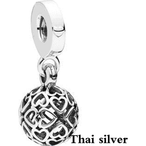 2019 NEW 100% 925 Sterling Silver Harmonious Soul Hanging Charm Noble and Elegant Charming Girlfriend Gift Jewelry 797255