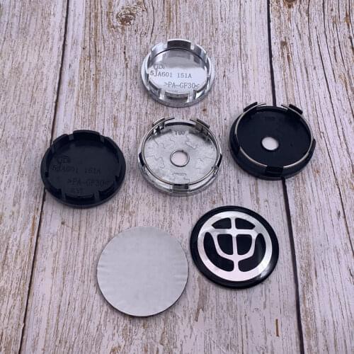 4pcs 56mm or 60mm Brilliance Auto Car Logo Wheel Center Cap Rim Badge Covers Decal Refit Creative Decoration Emblem Sticker
