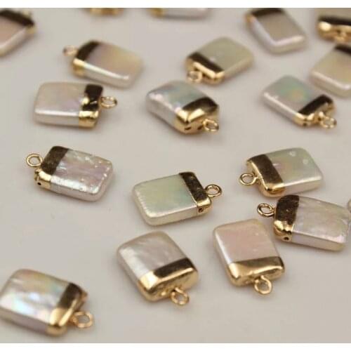 5 PCS /LOT 100% Nature freshwater loose pearl with baroque shape, square OR rectangle shape pearl with hanging ,DIY PEARL BEADS