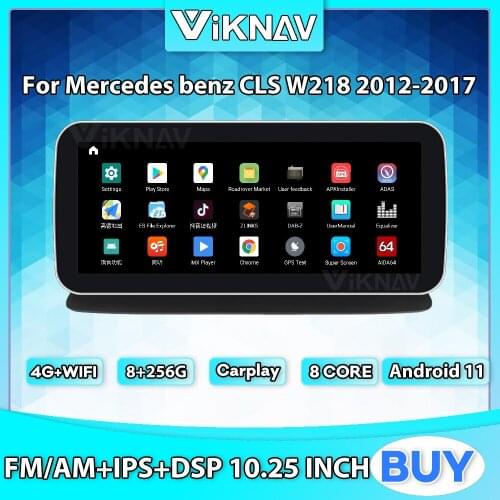 2din Android 11Car radio for Mercedes benz CLS W218 2012-2017 GPS Navigation Car stereo carplay multimedia Player