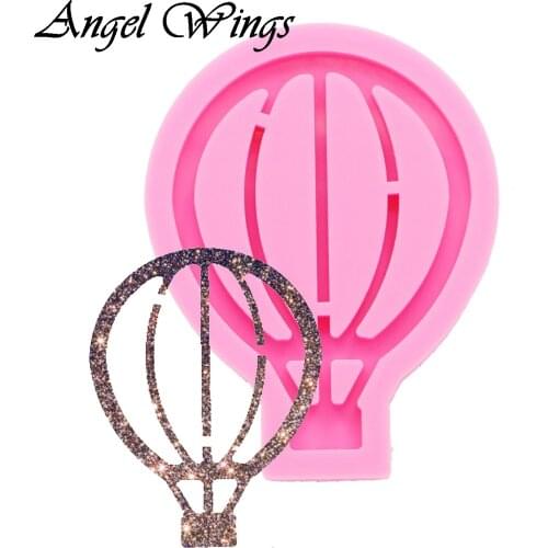 Shiny hot air balloon silicone mold keychain Mold epoxy resin mould handmade DIY Jewelry Making DY0087