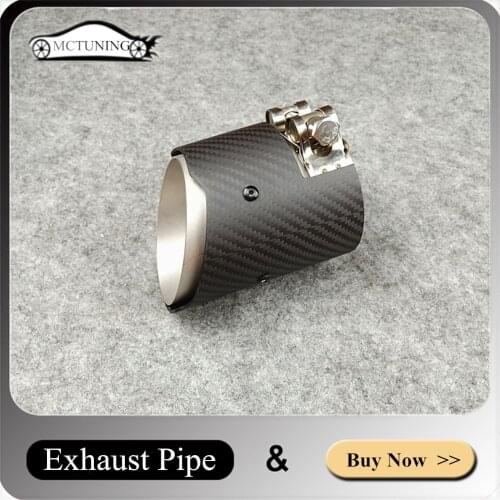 One Piece Car Exhaust duffuser lip Muffler tailpipe For M2 M3 M4 M5 M6 M performance Matte carbon fiber Exhaust muffler pipes