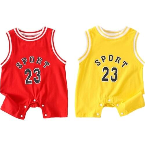 One Piece Sport Suit for Baby Girls Infant Newborns Endless Sleeve Clothes Rompers Baby Boy Girl Basketball Rompers Tracksuits