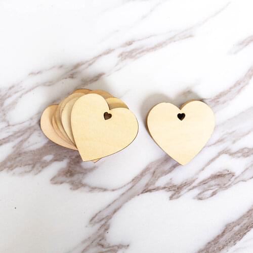 Wooden Heart with Heart Hol, Tag or Embellishment, Guestbook Heart,unfinished wood heart tags, wedding gift decorations